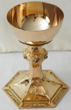 Solid Sterling silver Romanesque Chalice